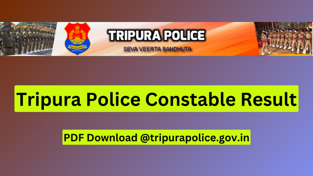 Tripura Police Constable Result