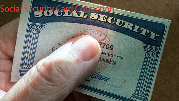 Social Security Card Correction