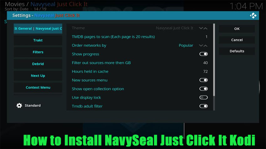How to Install NavySeal Just Click It Kodi